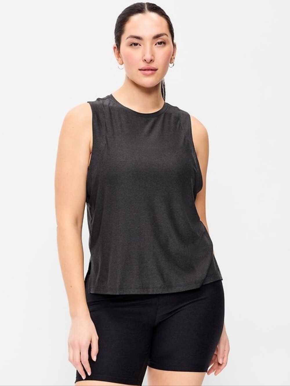 OLD NAVY Active Womenst Shirt Cloudmotion Go-Dry Gray Sleeveless Athletic Top
